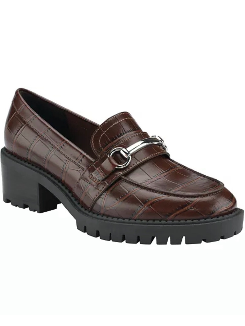 Marc Fisher Loafers Size 7 Brown Dancel Heeled NEW Without Tags